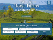 Tablet Screenshot of horsefarmsandcountryhomes.com